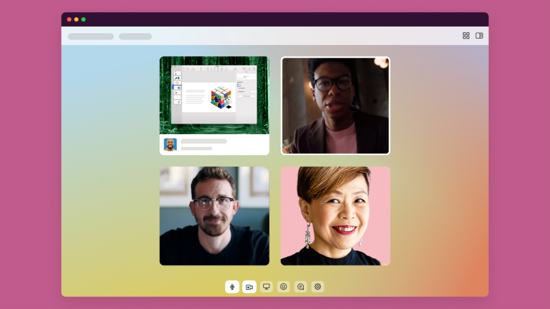 Images miniatures de clients Slack.