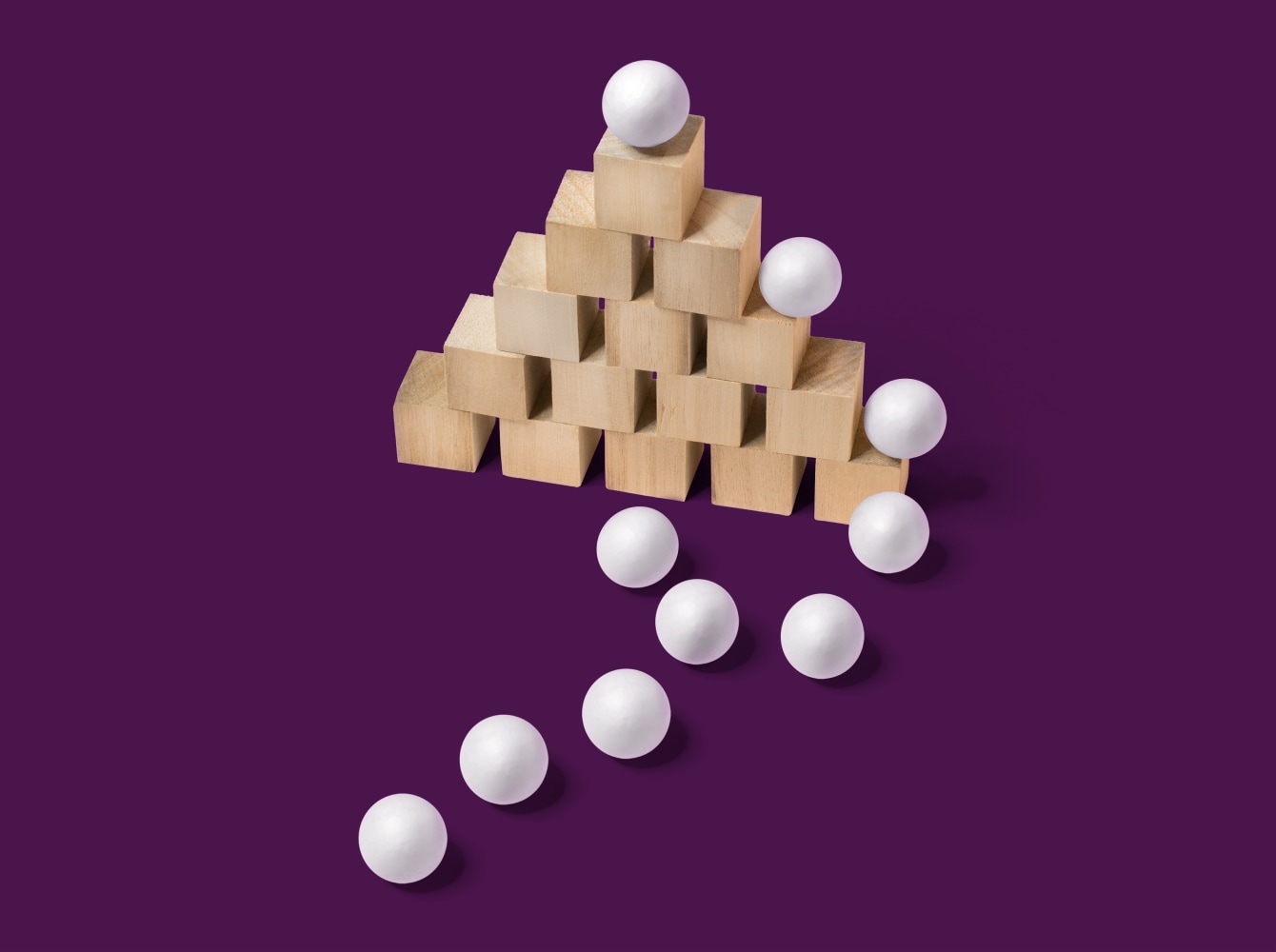 Stack of wooden blocks representing Slack's Engineering Platform