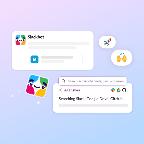 즉각적인 답변과 지원을 제공하는 Slack AI의 UI